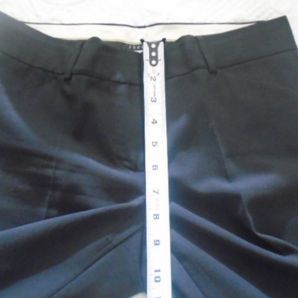 THEORY BLACK EMORY /BROADWAY PANTS SZ 4 - Picture 11 of 12